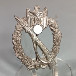 ALLEMAGNE INSIGNE ASSAUT INFANTERIE BADGE DE POITRINE COMBAT ALLEMAND SECONDE GUERRE FABRICANT F & B